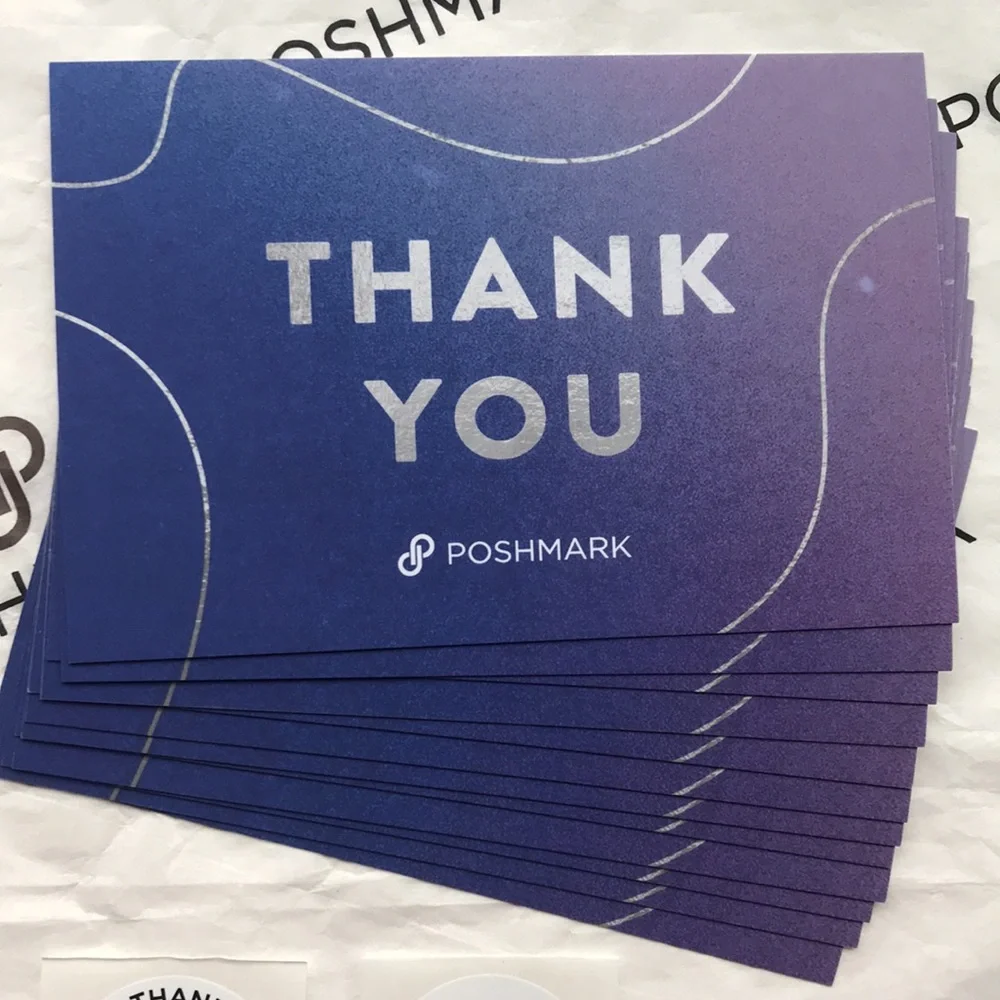 Poshmark Thank You Cards & Stickers bundle NEW